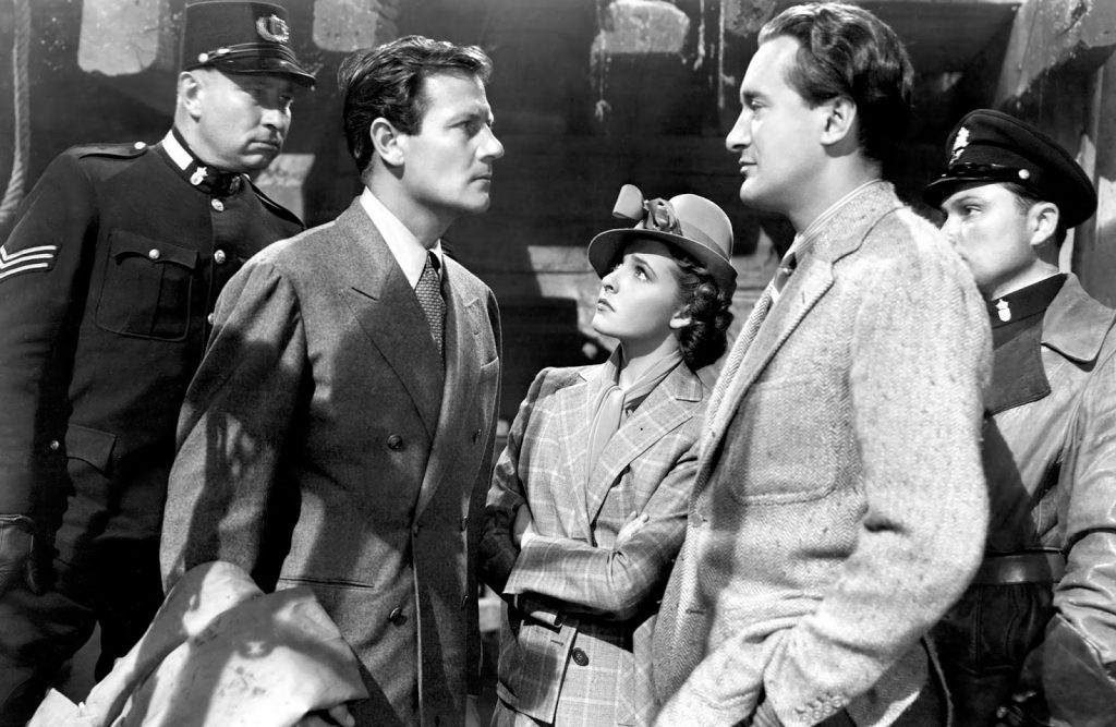 George Sanders and Laraine Day star  in Foreign Correspondent, a suspense thriller by Alfred Hitchcock 