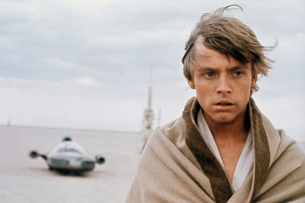 Mark Hamill as Luke Skywalker in the best Star Wars film, A New Hope.