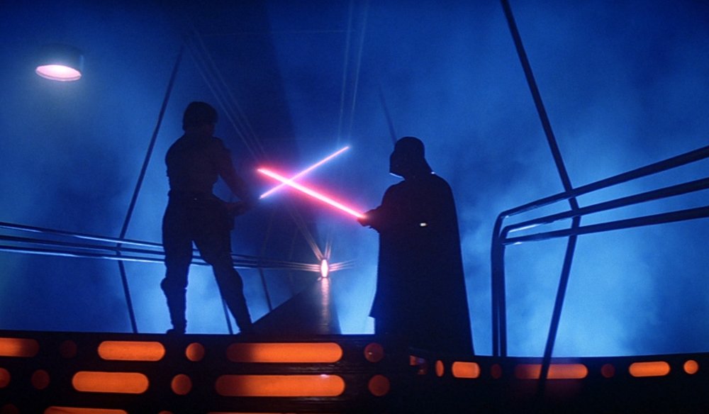 Luke Skywalker faces Darth Vader in one of the best films ever made, The Empire Strikes Back.