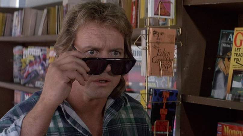 Wrestler Rowdy Roddy Piper in the film They Live