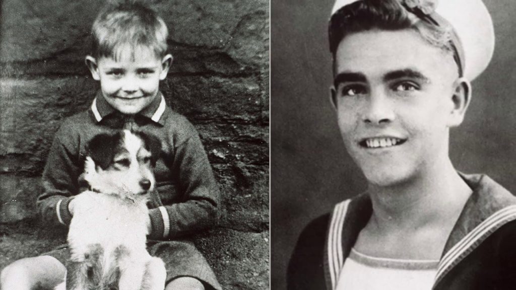 Sean Connery as a Young Boy, and when he joined the Navy