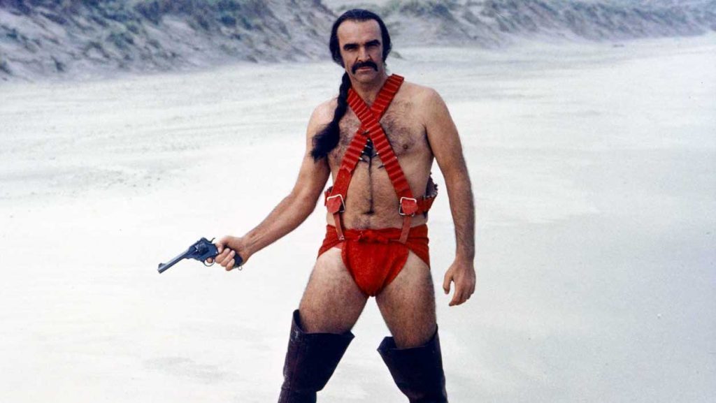Sean Connery in In Zardoz in 1974