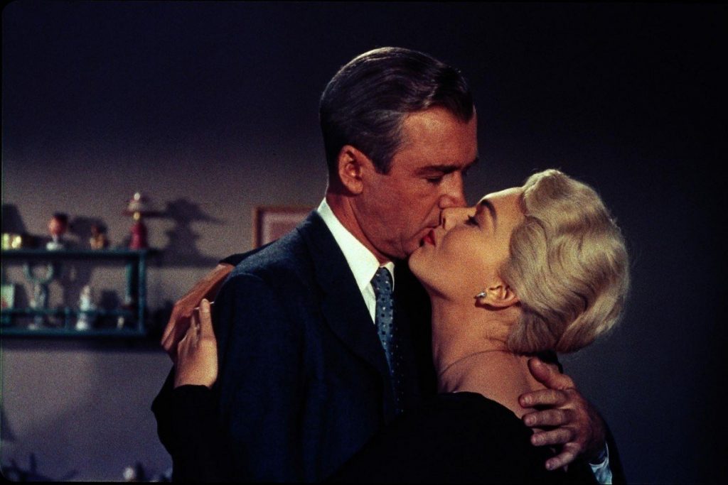 James Stewart and Kim Novak in Vertido (1958)