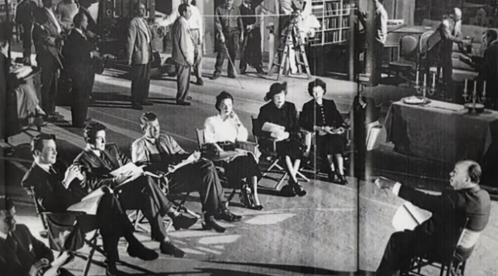 Actors rehearsing on Rope (1948)