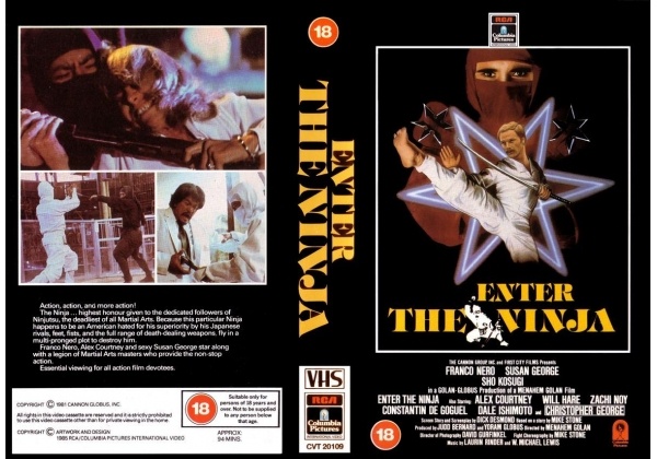 Enter The Ninja (1981) VHS sleeve cover