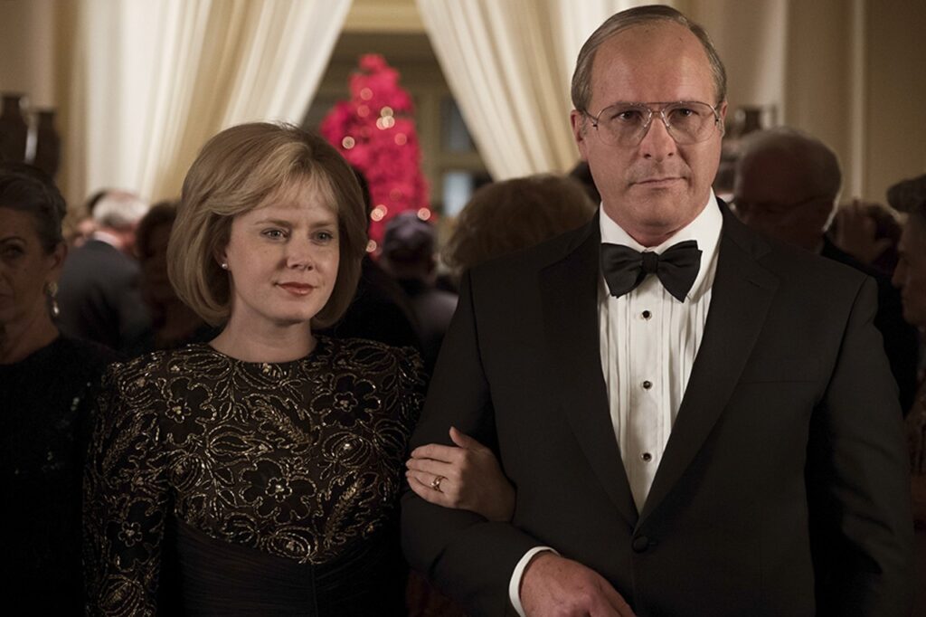 Amy Adams and Christian Bale as Lynne and Dick Cheney in Vice (2018)