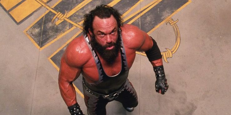 Wrestling star Macho Man Randy Savage as Bonesaw in the film Spider-Man