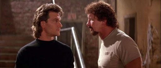 Wrestler Terry Funk star with Patrick Swayze in the film Road House