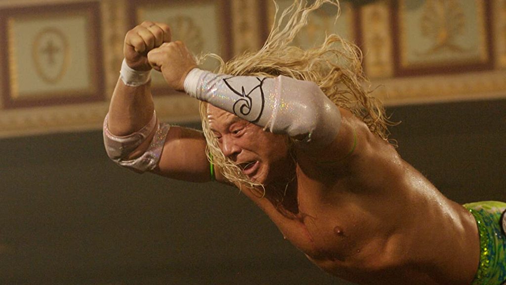 Mickey Rourke in the film The Wrestler