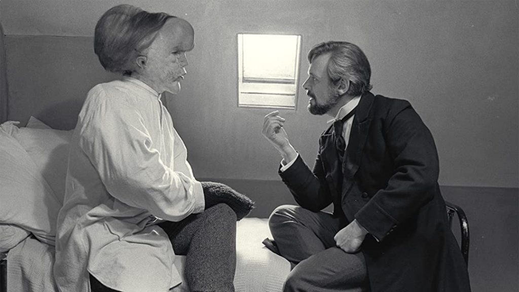 John Hurt and Anthony Hipkins in The Elephant Man (1980) directed by David Lynch