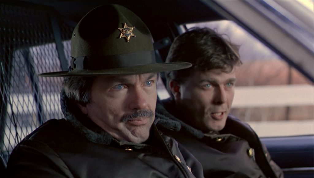 Tom Skerritt and Nicholas Campbell as the local law enforement.
