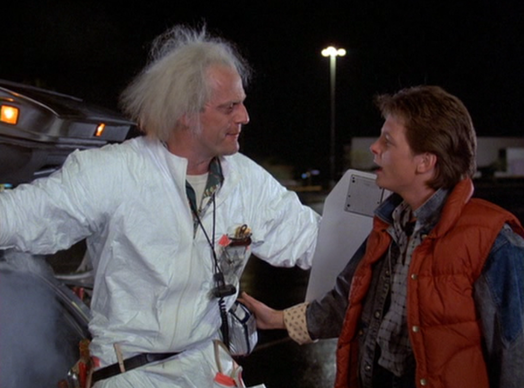 Christopher Lloyd and Michael J Fox - Back to the Future