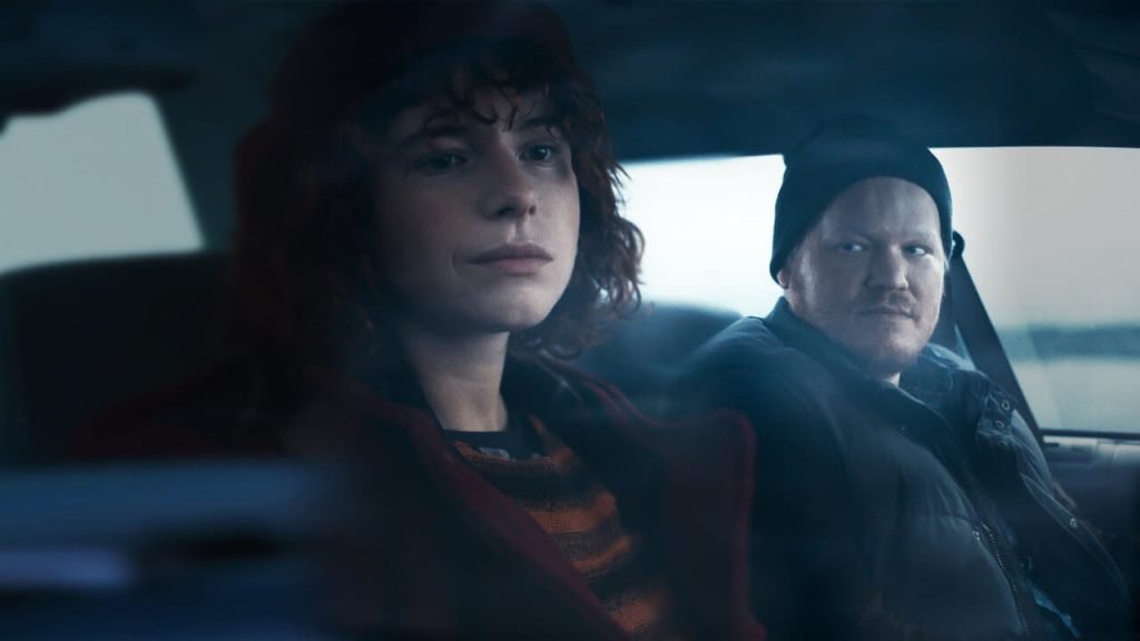 Jessie Buckley and Jesse Plemons take a long car ride in I'm Thinking of Ending Things (2020)