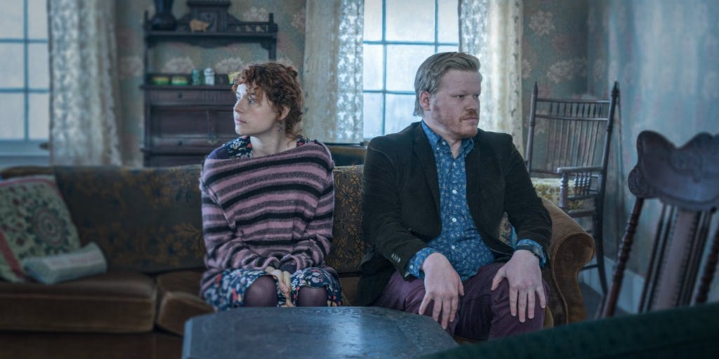Jessie Buckley and Jesse Plemons in I'm Thinking of Ending Things (2020)