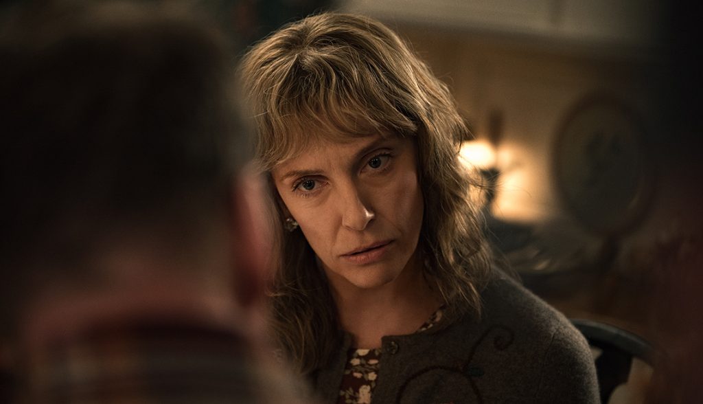 Jake's mother is lovably demented, as portrayed by Toni Collette.  I'm Thinking of Ending Things (2020)