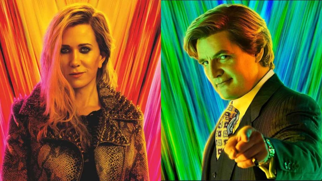 Kristen Wiig and Pedro Pascal in WW84