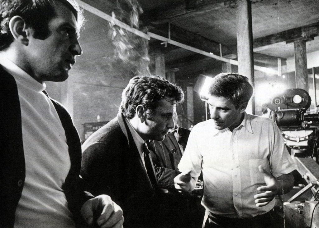 Ben Gazzara, Peter Falk and John Cassavetes during the filming of Husbands