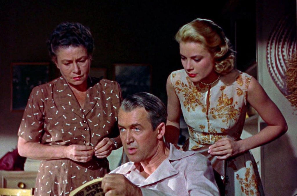 Thelma Ritter, James Stewart and Grace Kelly in Rear Window (1954)