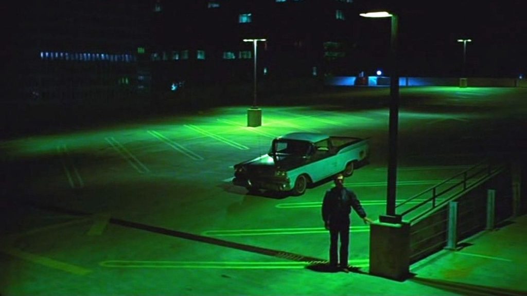 A shot from the movie Paris Texas