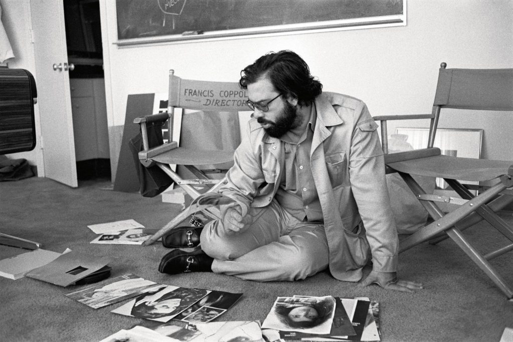 Francis Ford Coppola looking at head shots