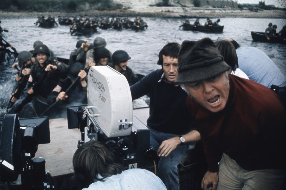 Richard Attenborough directing the troops in A Bridge Too Far