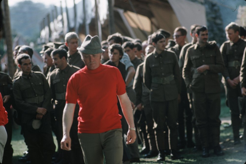 Attenborough on set during the shoot for Oh! What A Lovely War