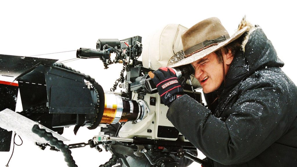 Quentin Tarantino lining up the next shot on The Hateful Eight