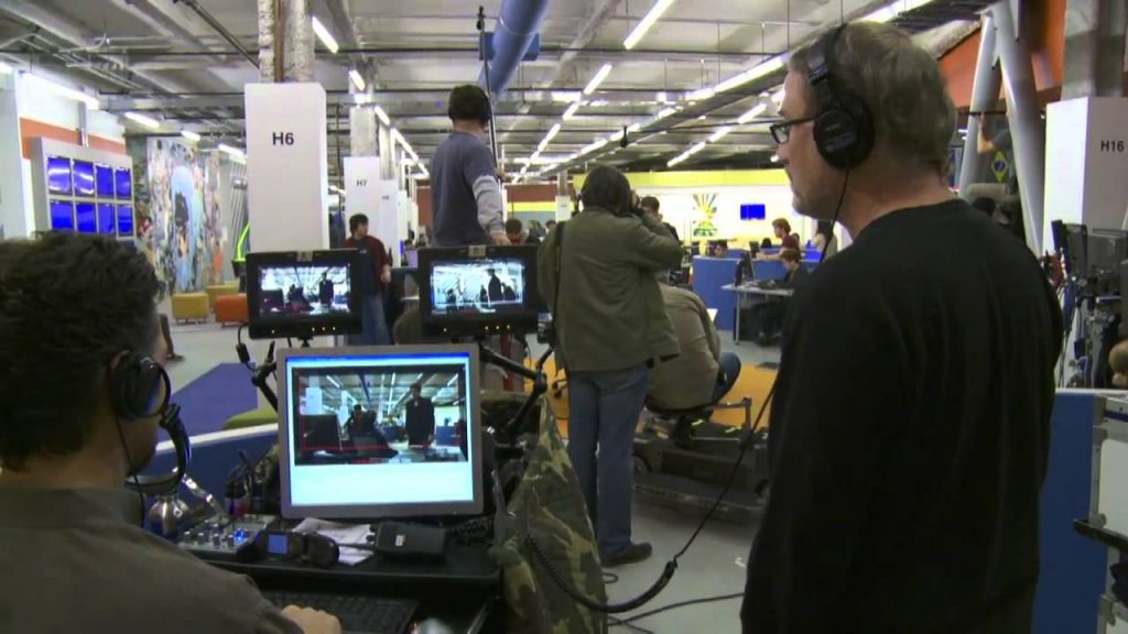 David Fincher directing The Social Network