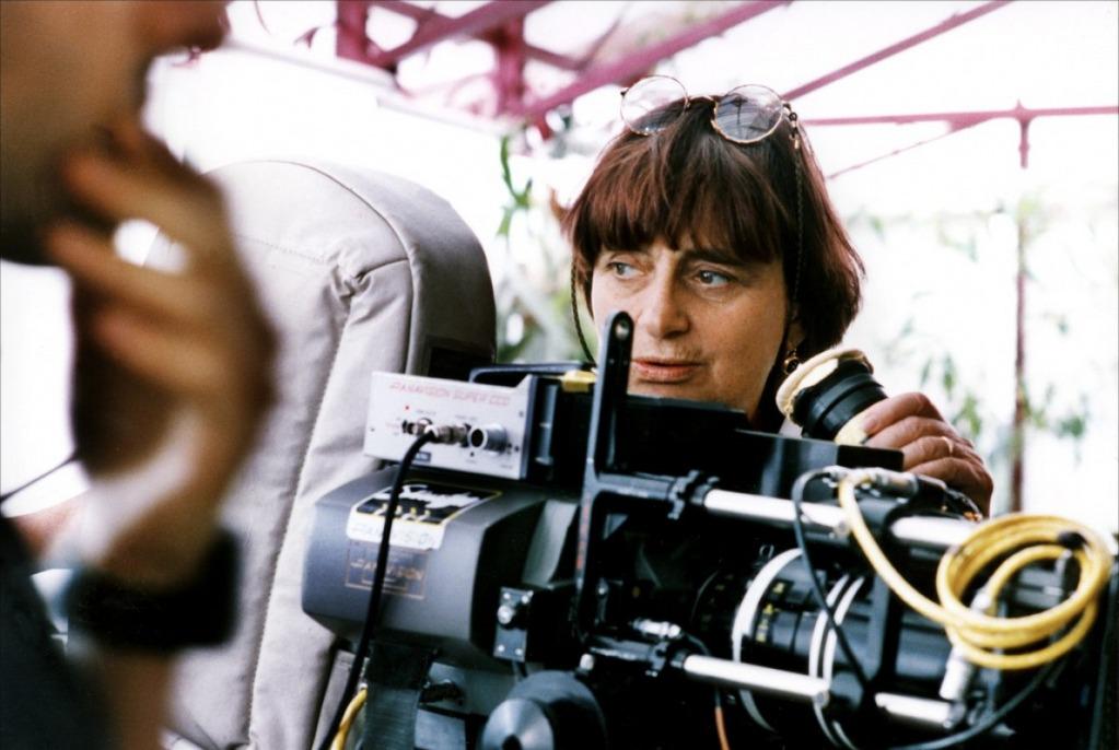 Agnès Varda during the filming of One Hundred and One Nights (1995)