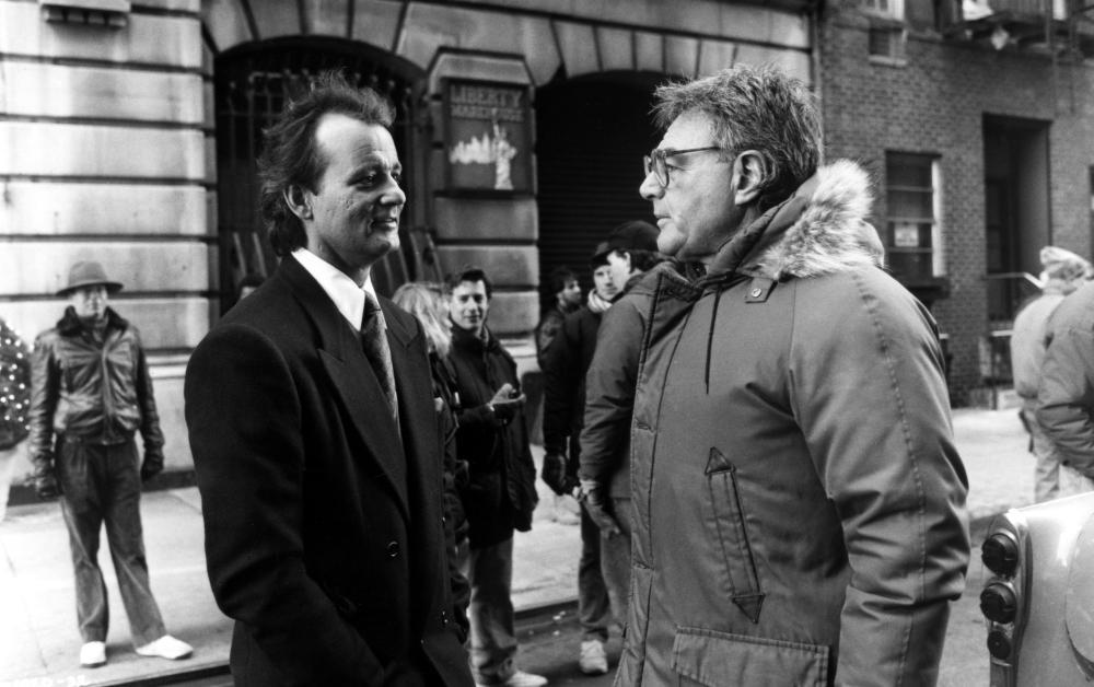 Murray and Richard Donner on the set of Scrooged (1988)