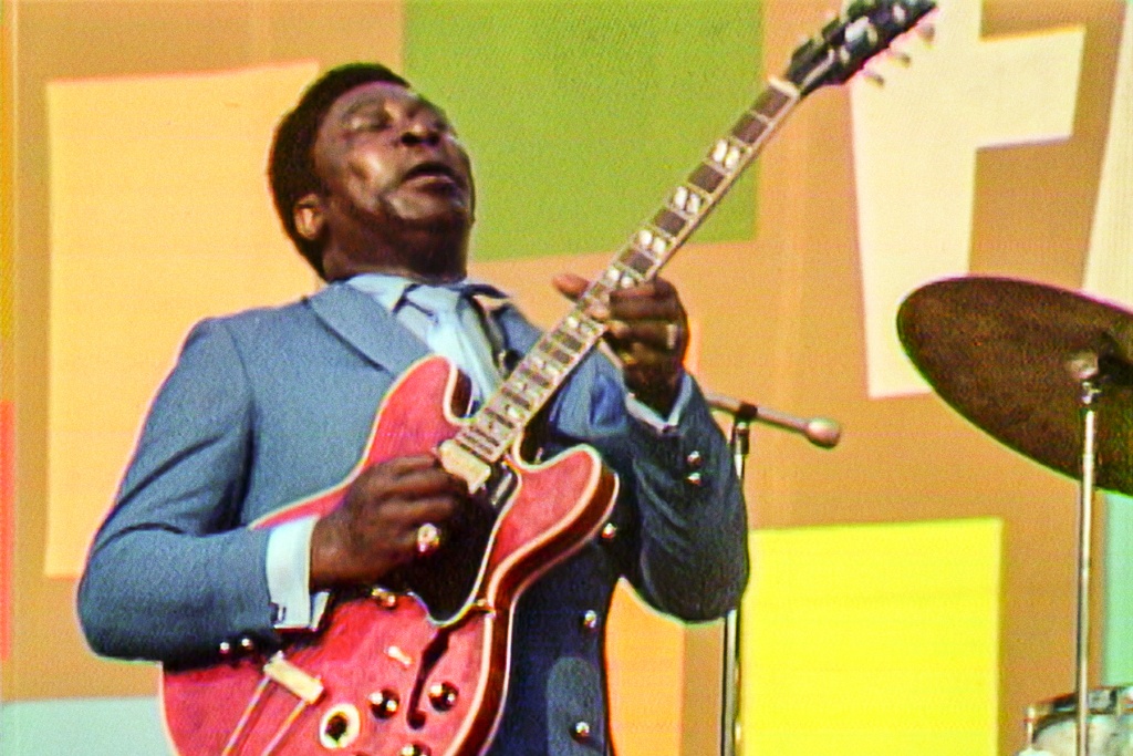 B.B. King performing at the Harlem Cultural Festival (1969)