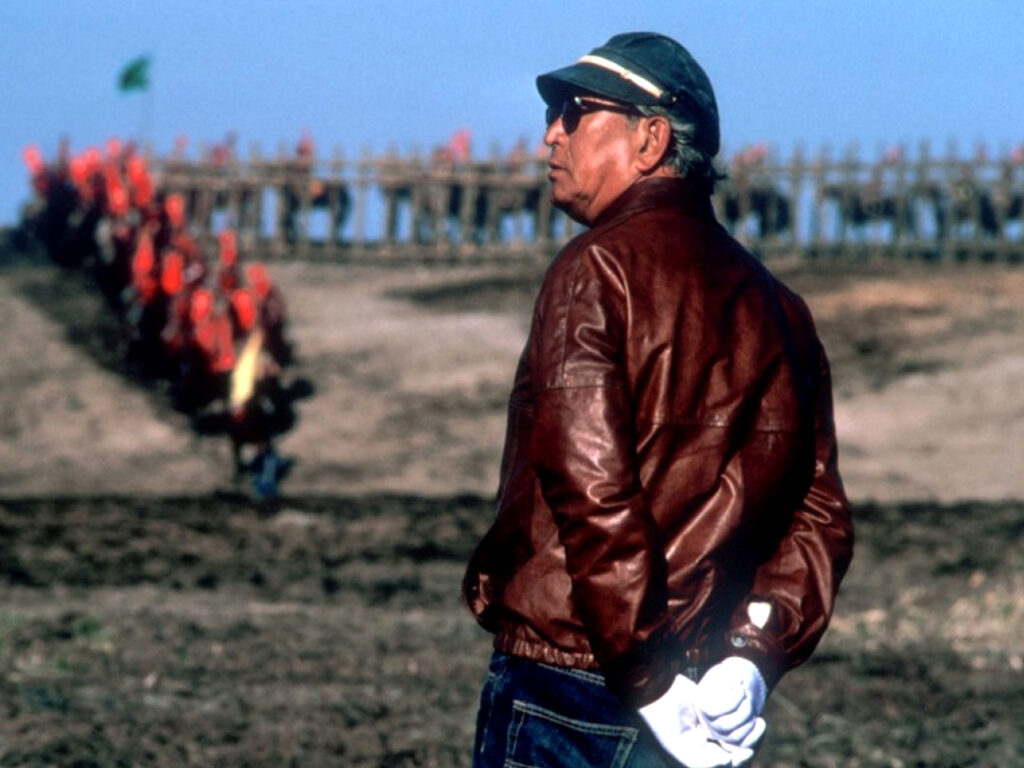 Akira Kurosawa during the making of Ran (1985)