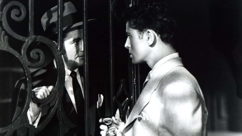 The imprisoning lines in Strangers on a Train (1951)