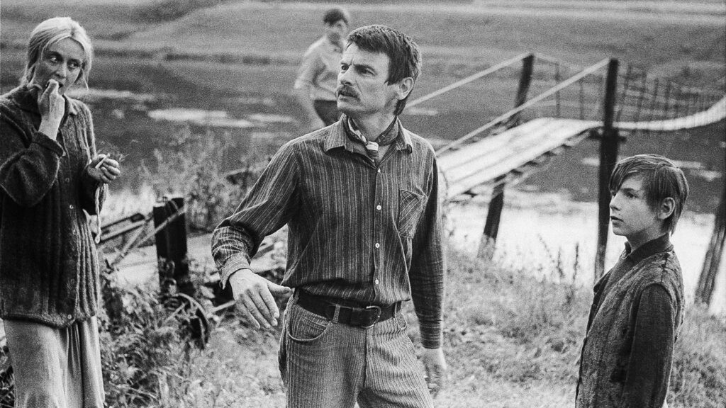 Andrei Tarkovsky directing actors during the making of Mirror (1975)