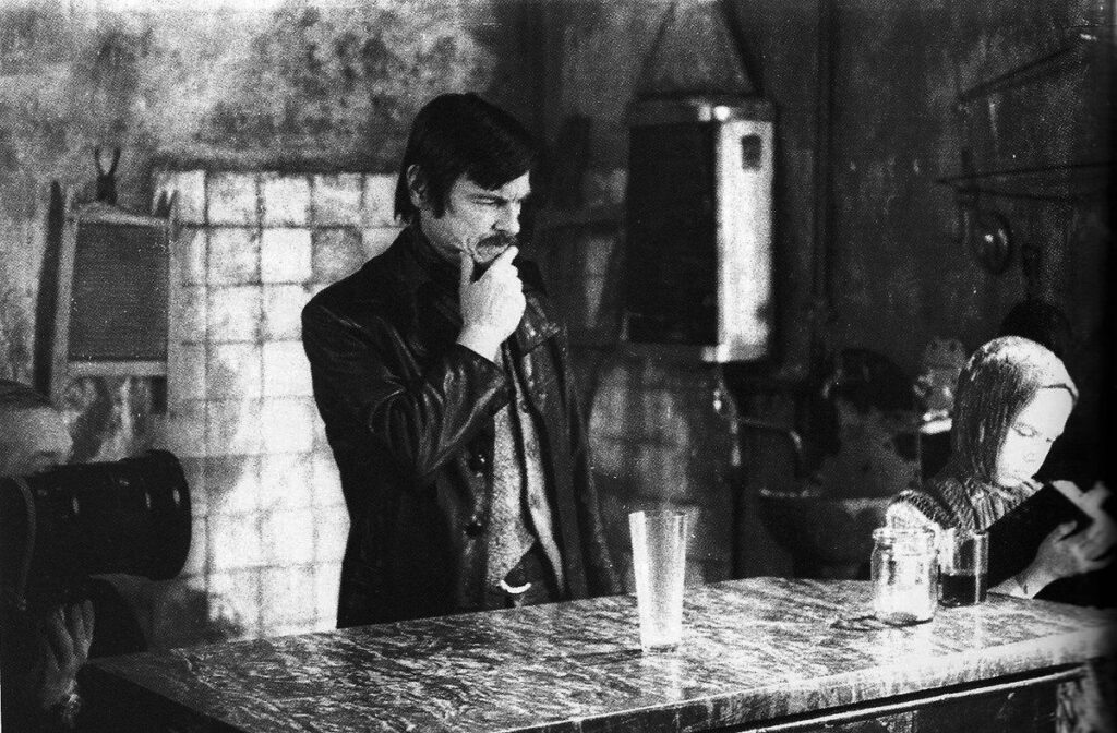 Andrei Tarkovsky on set during the filming of Stalker (1979)