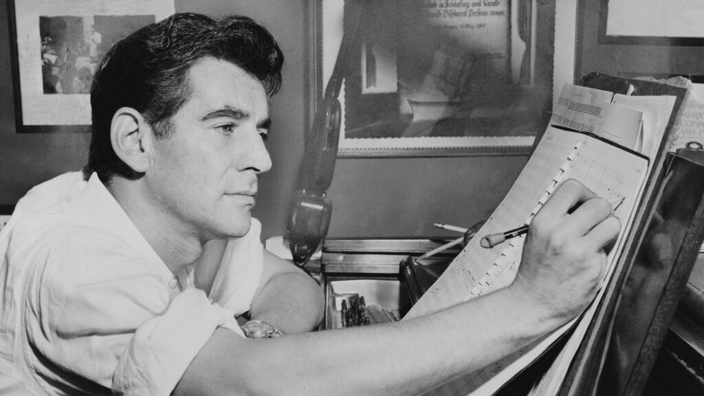 Music composer Leonard Bernstein.