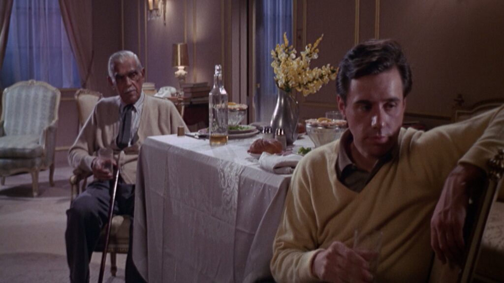 Boris Karloff and Peter Bogdanovich in Targets (1968)