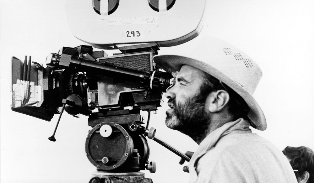 Terrence Malick behind the camera during production of Days of Heaven (1978)
