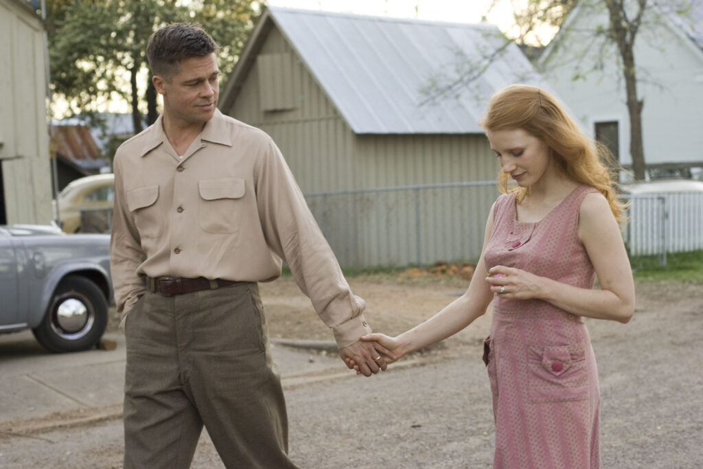 Brad Pitt and Jessica Chastain in The Tree of Life (2011)