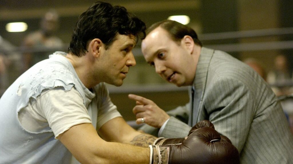 Russell Crowe and Paul Giamatti in Cinderella Man (2005) directed by Ron Howard