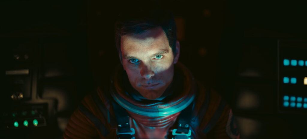 Keir Dullea in 2001: A Space Odyssey (1968) directed by Stanley Kubrick.