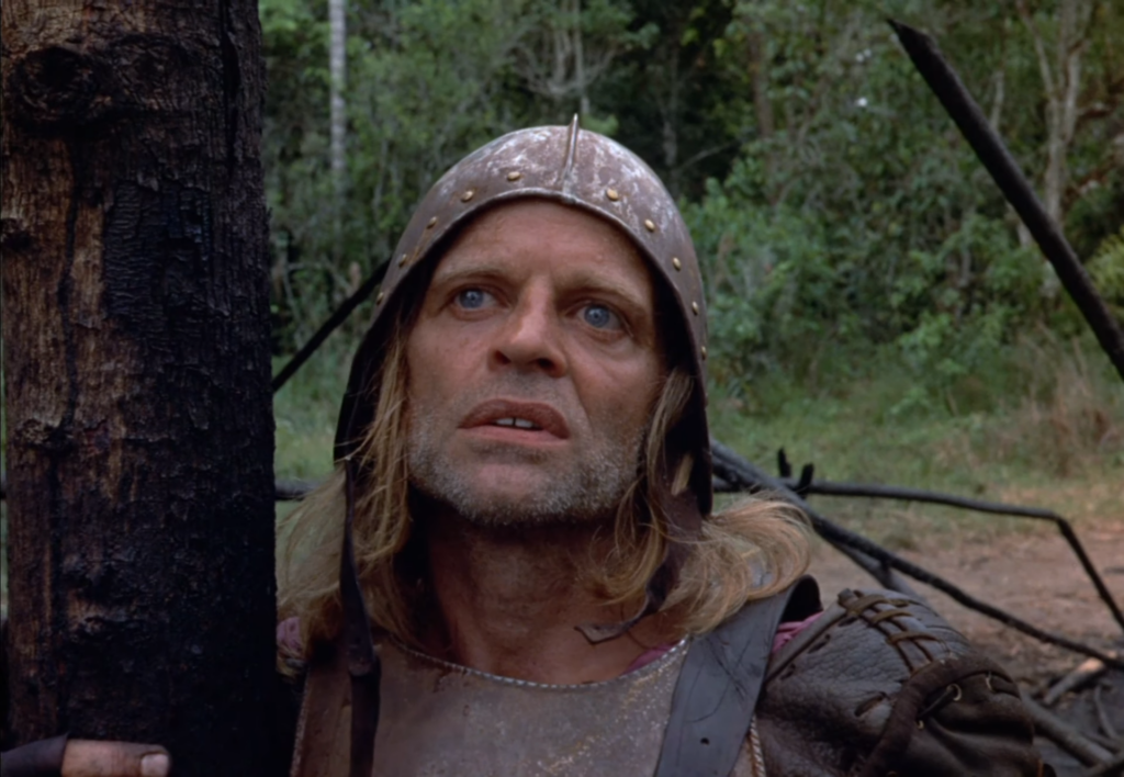 Klaus Kinski in Aguirre, The Wrath of God (1972) directed by Werner Herzog.