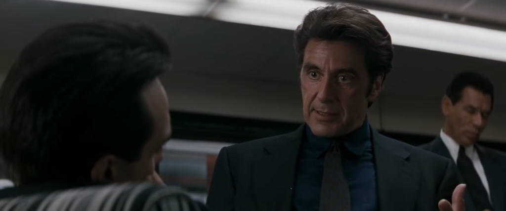 Al Pacino in Heat (1995) directed by Michael Mann.