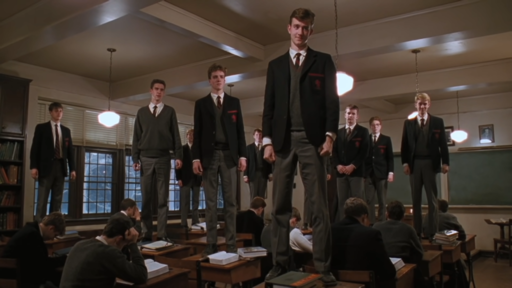 Dead Poets Society (1989) directed by Peter Weir.