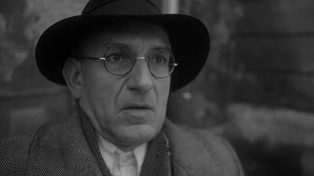 Ben Kingsley in Schindler's List (1993) directed by Steven Spielberg.