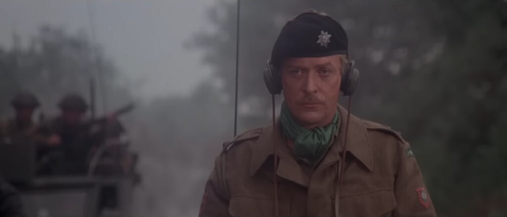 Michael Caine in A Bridge Too Far (1977) directed by Richard Attenborough.