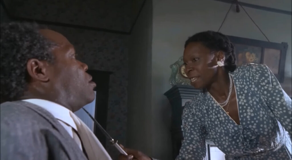 Danny Glover and Whoopi Goldberg in The Color Purple (1985) directed by Steven Spielberg.