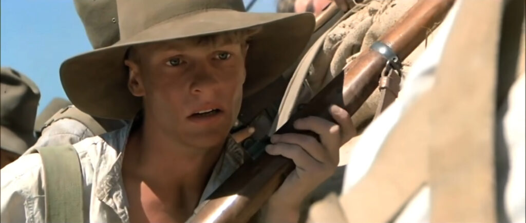 Mark Lee in Gallipoli (1981) directed by Peter Weir.