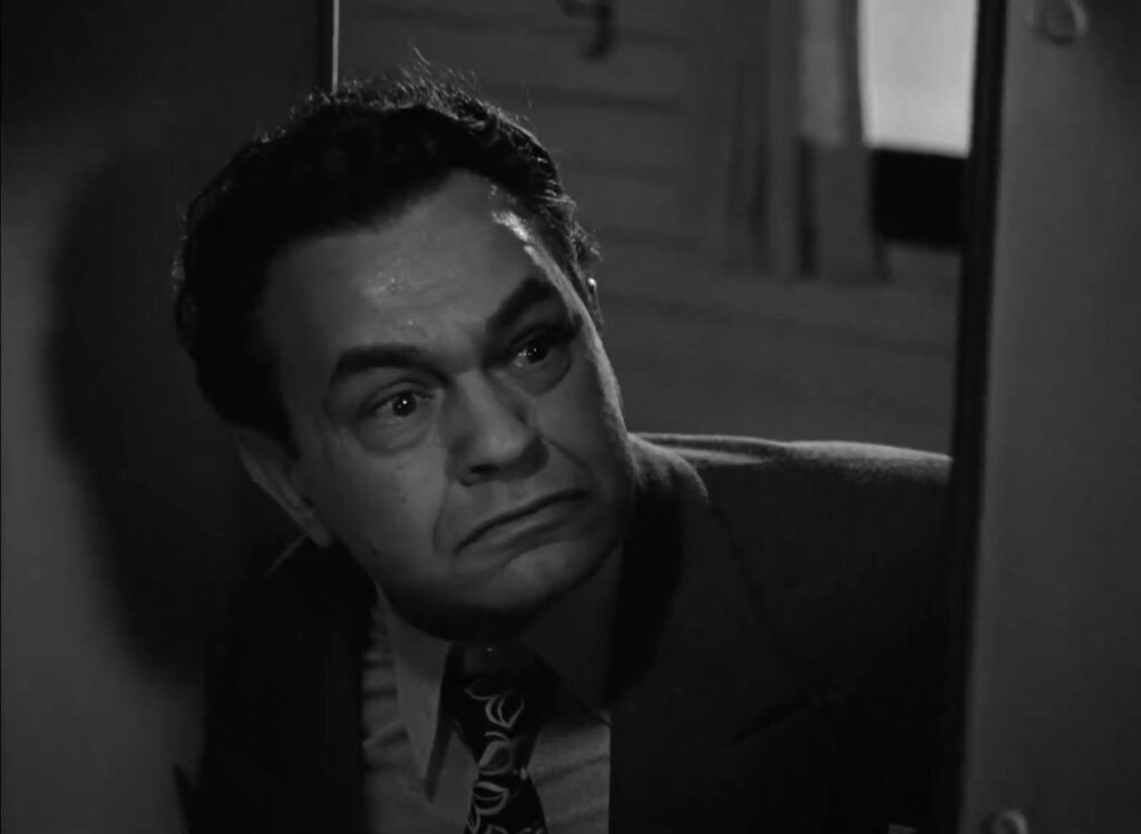 Edward G. Robinson in Key Largo (1948) directed by John Huston.