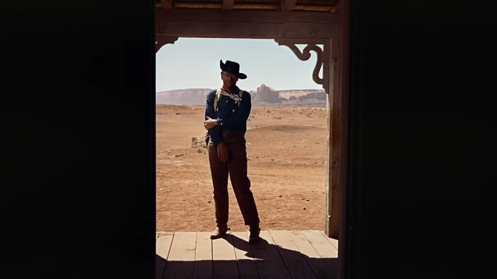 An iconic shot from The Searchers (1956) directed by John Ford.